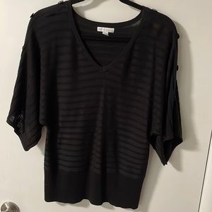 Dolman sleeve sweater with button detailing